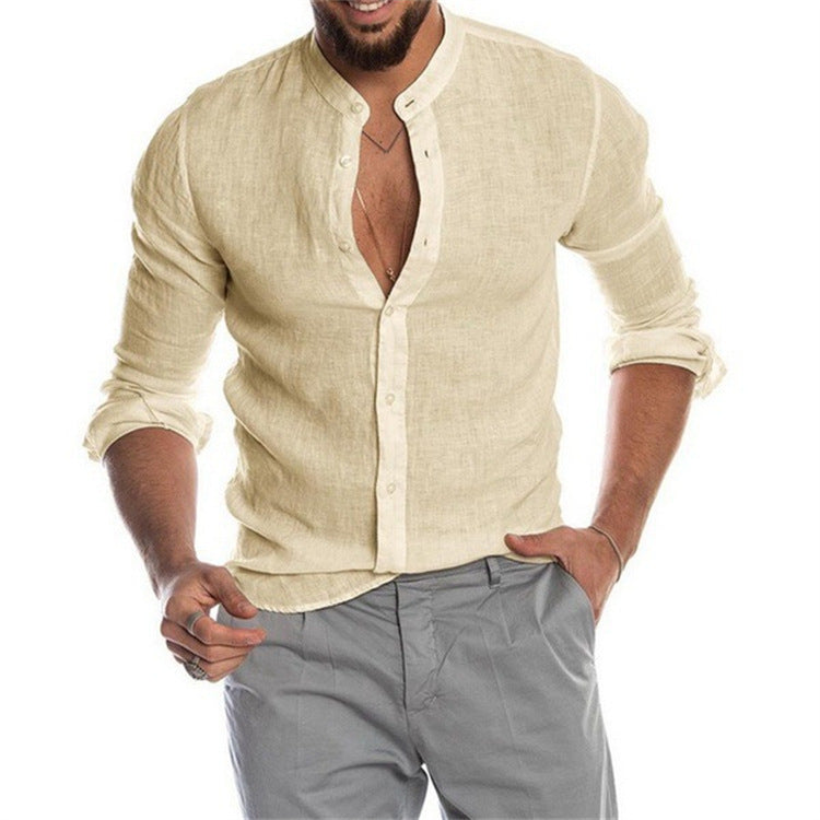 Lojas Vibe – Trendy Blouse with Mandarin Collar