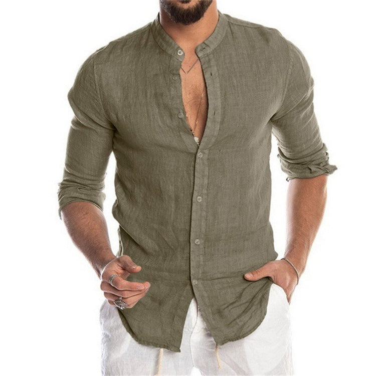 Lojas Vibe – Trendy Blouse with Mandarin Collar