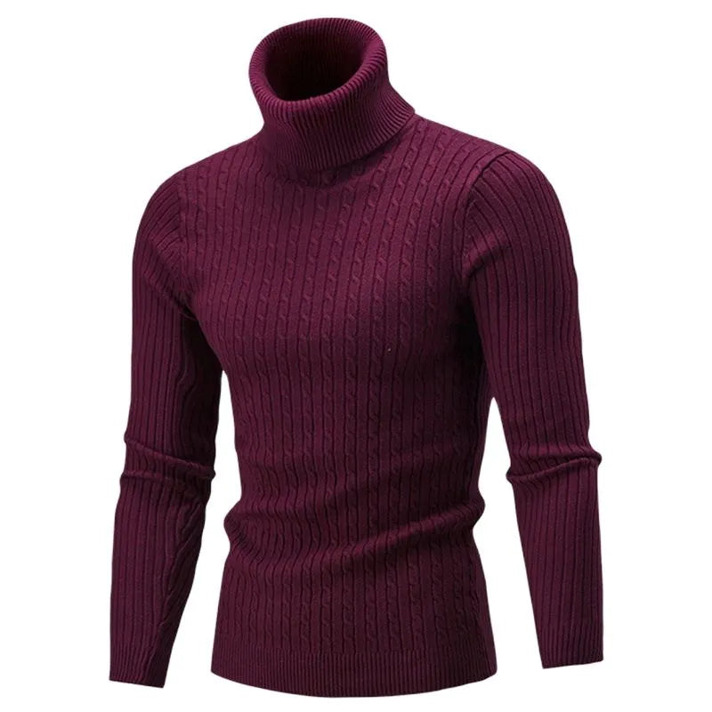 Lojas Vibe – Slim Turtleneck Knitted Sweater