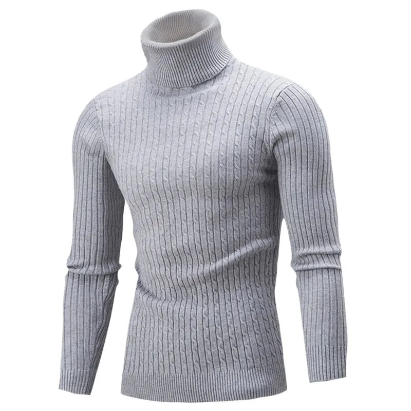 Lojas Vibe – Slim Turtleneck Knitted Sweater