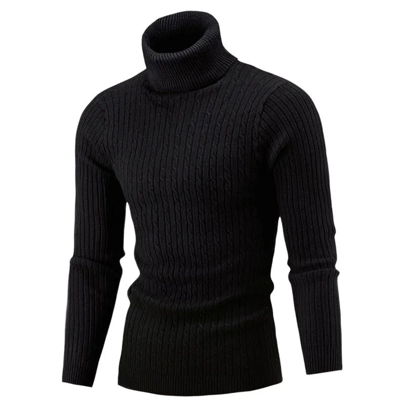 Lojas Vibe – Slim Turtleneck Knitted Sweater