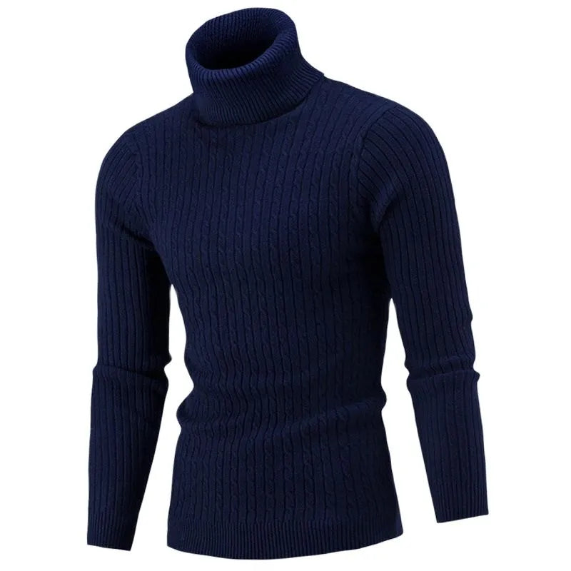 Lojas Vibe – Slim Turtleneck Knitted Sweater