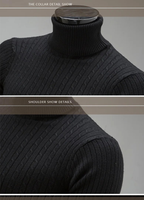 Lojas Vibe – Slim Turtleneck Knitted Sweater