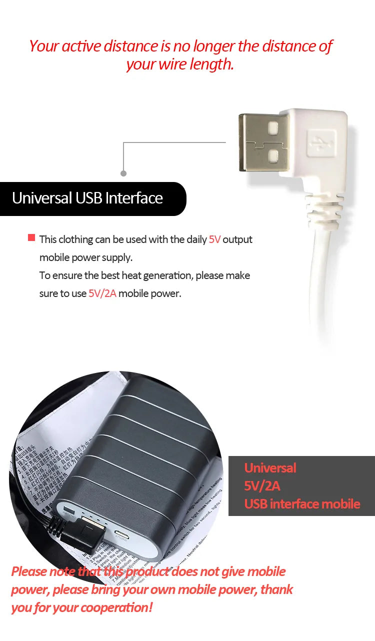 Lojas Vibe – Smart Heating Jacket USB