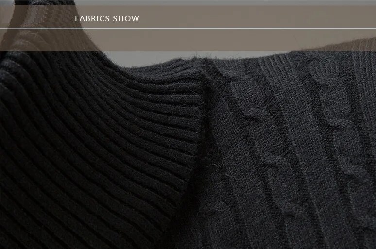 Lojas Vibe – Slim Turtleneck Knitted Sweater