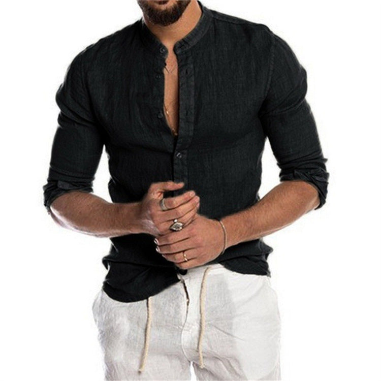 Lojas Vibe – Trendy Blouse with Mandarin Collar